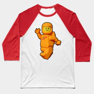 Classic Orange Spaceman Baseball T-Shirt